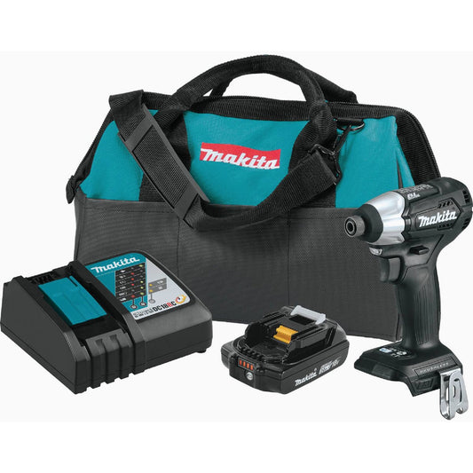 Makita 18 Volt LXT Lithium-Ion Brushless 1/4 In. Hex Sub-Compact Cordless Impact Driver Kit