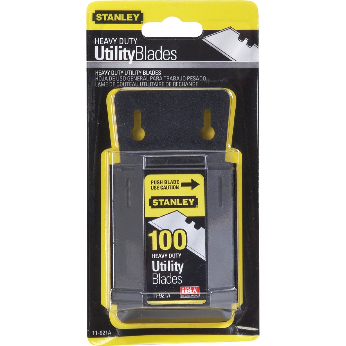 Stanley 2-Point Heavy-Duty 2-7/16 In. Utility Knife Blade (100-Pack)