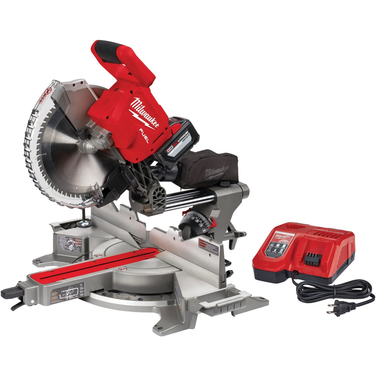 Milwaukee M18 FUEL 12 In. Brushless Dual Bevel Sliding Cordless Miter Saw Kit