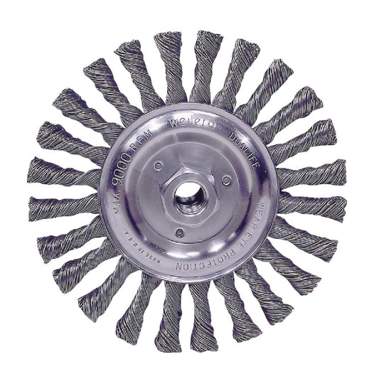 Weiler Vortec 6 In. Stringer Bead 0.025 In. Angle Grinder Wire Wheel