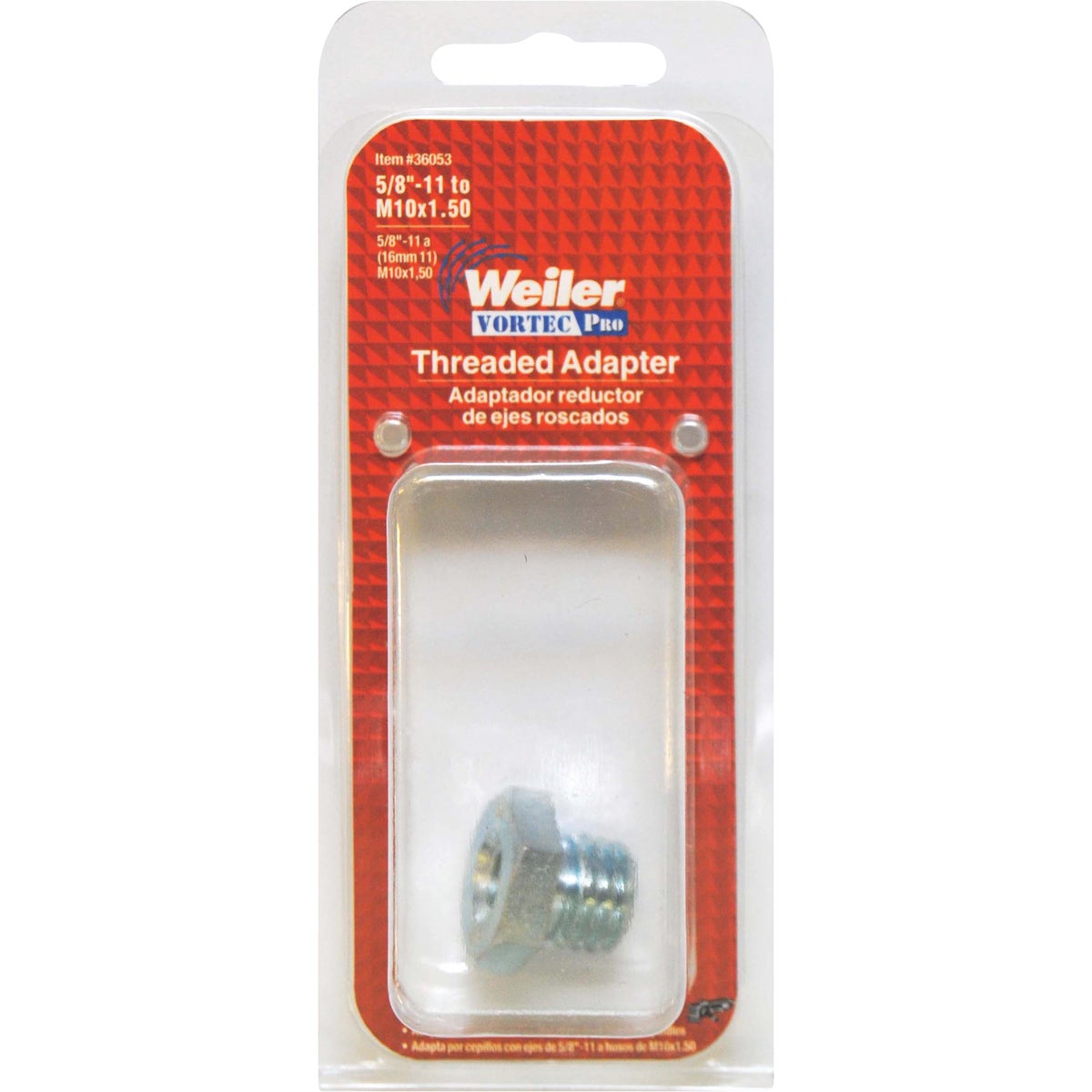 Weiler Vortec 1-1/2 x 10 Angle Grinder Arbor Adapter