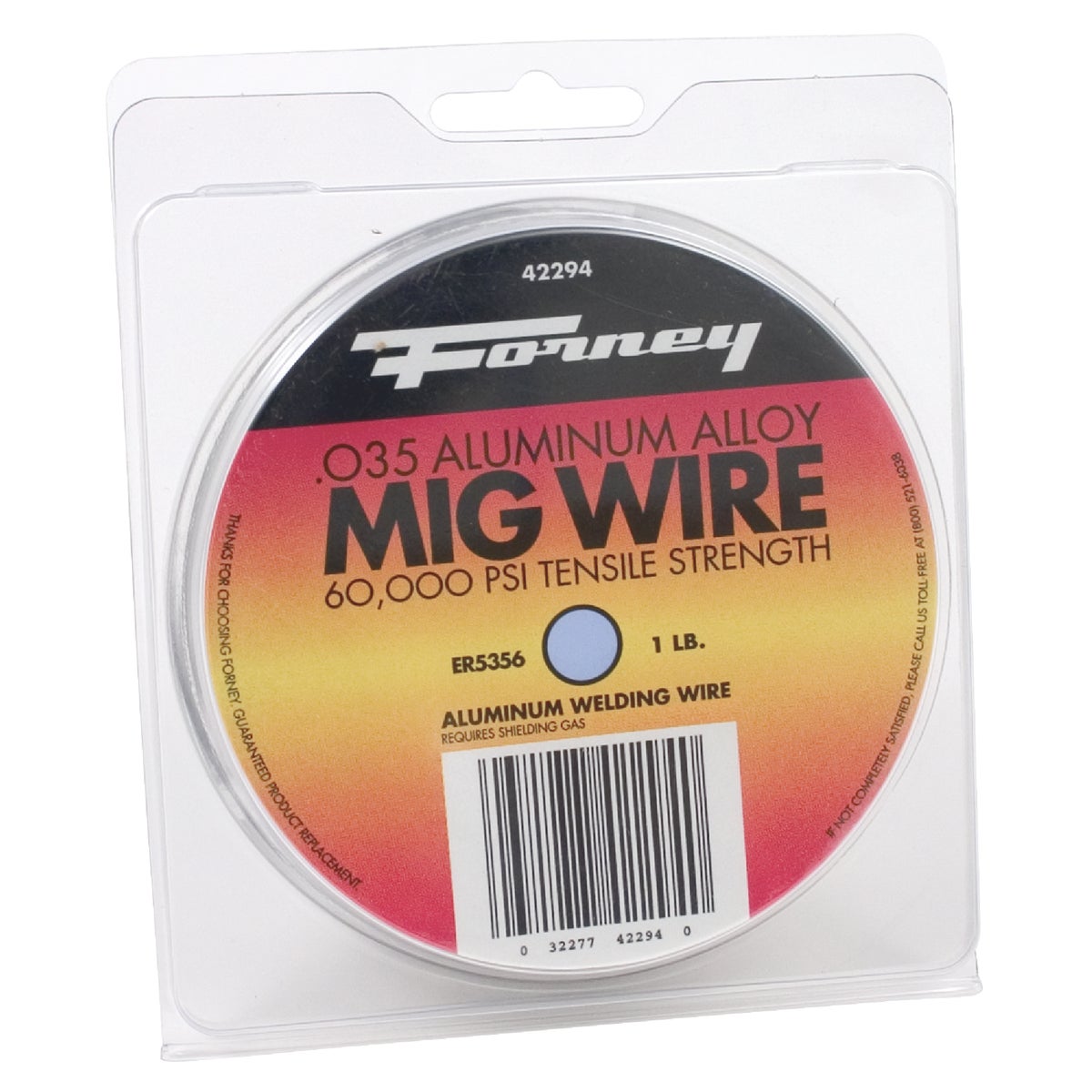 Forney ER5356 Aluminum Mig Wire, 0.035 In., 1 Lb.