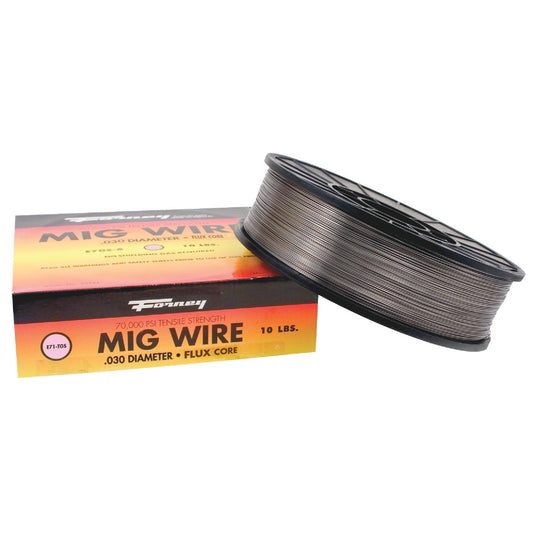 Forney E71T-GS 0.030 In. Flux Core Mild Steel Mig Wire, 10 Lb.