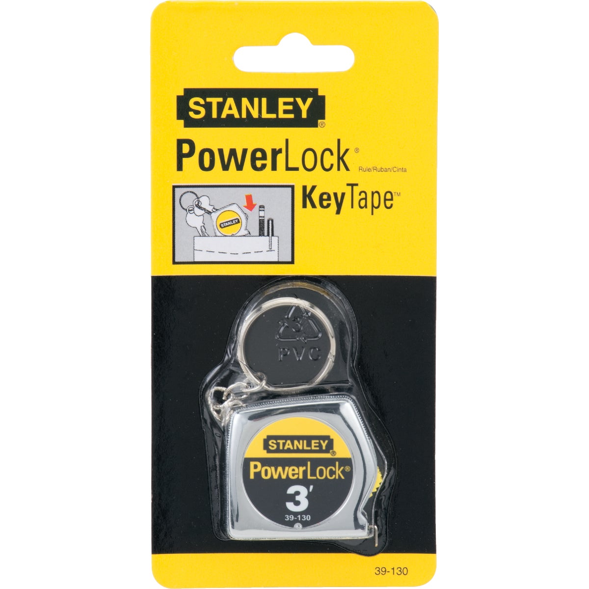 Stanley PowerLock 3 Ft. Key Ring Tape Measure