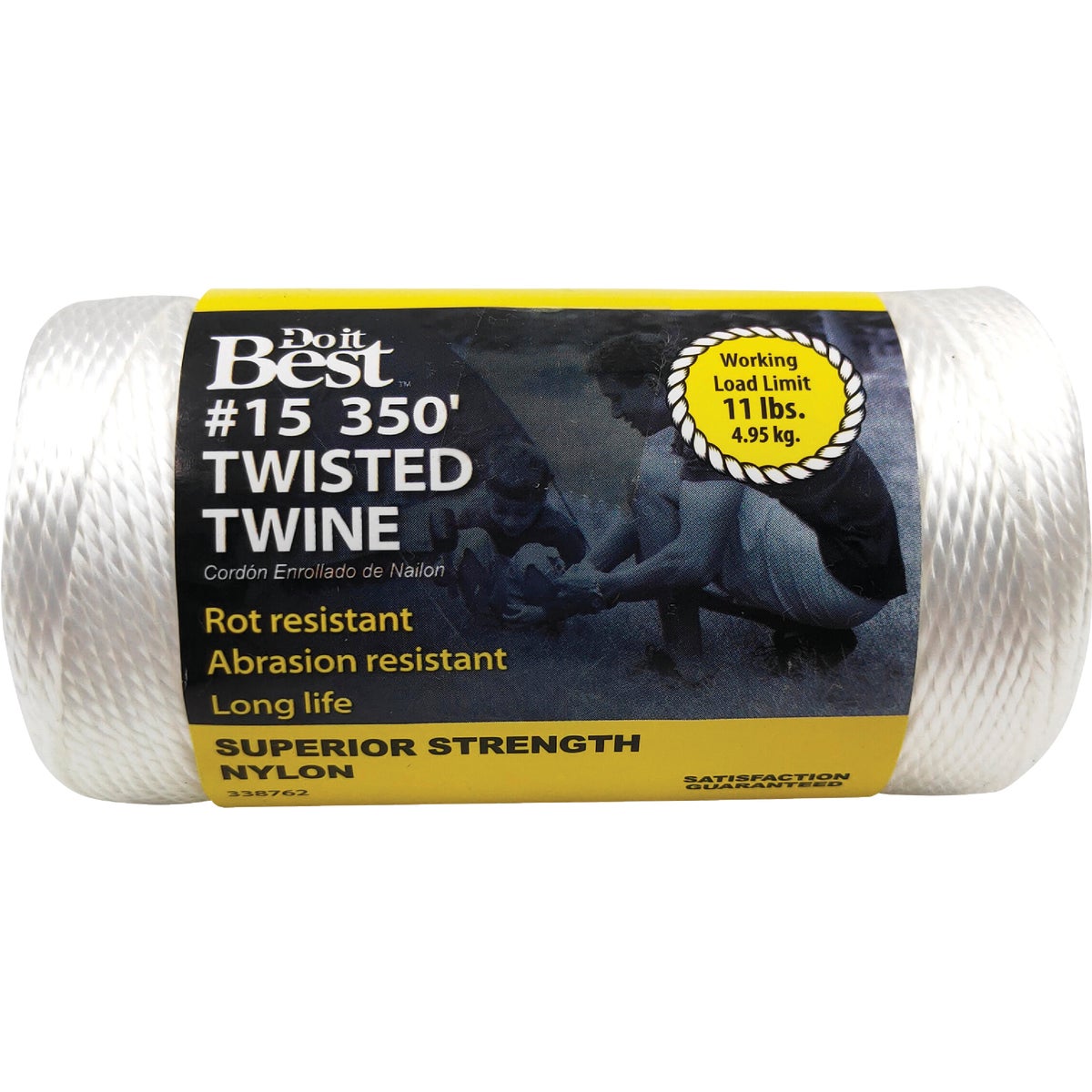 Do it Best #15 x 350 Ft. White Nylon Twisted Twine