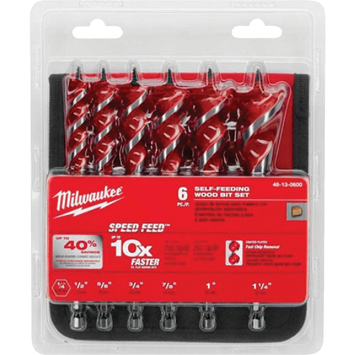 Milwaukee SPEED FEED 6-Piece Auger Bit Set