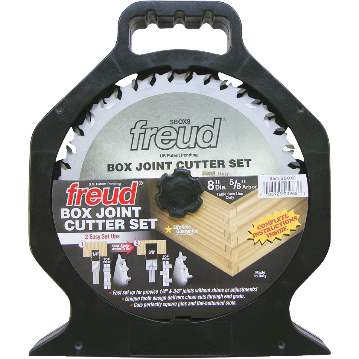 Freud 8 In. Box Joint Cutter Circular Saw Blade Set