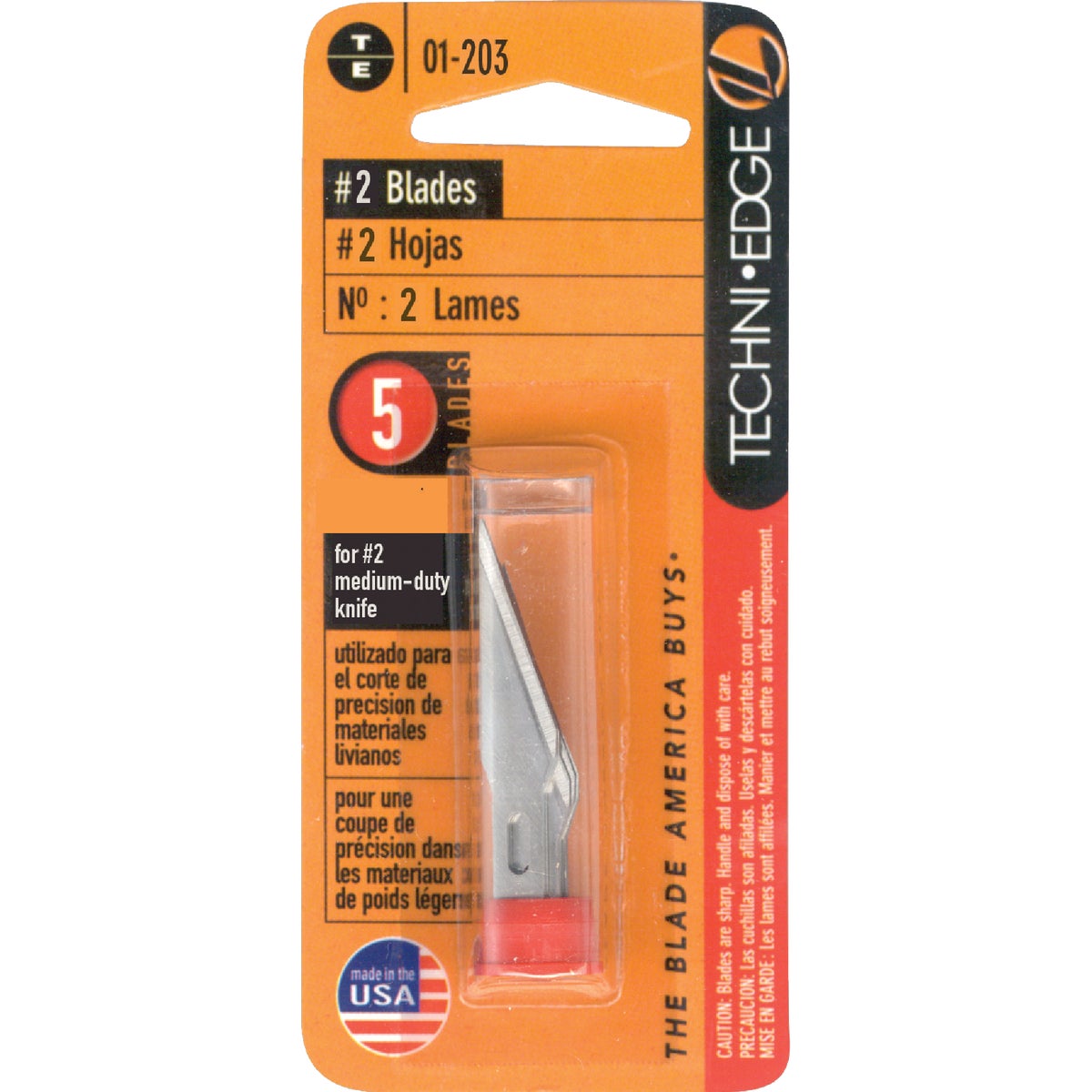 Techni Edge No. 2 Hobby Blades (5-Pack)