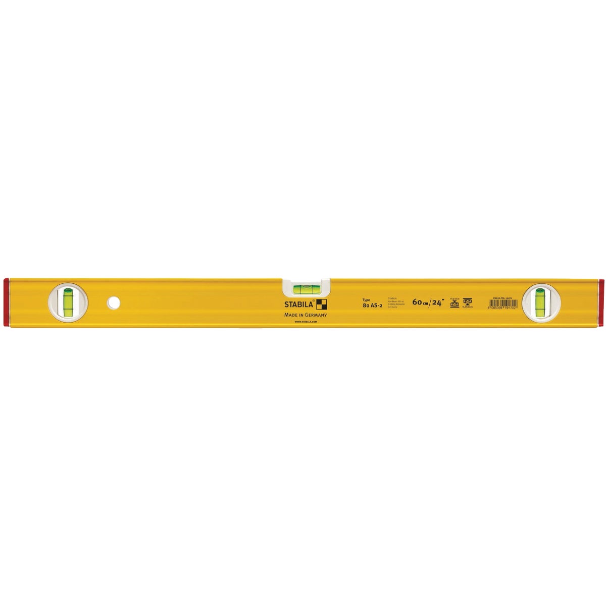 Stabila 24 In. 80AS-2 Slim Profile Box Level