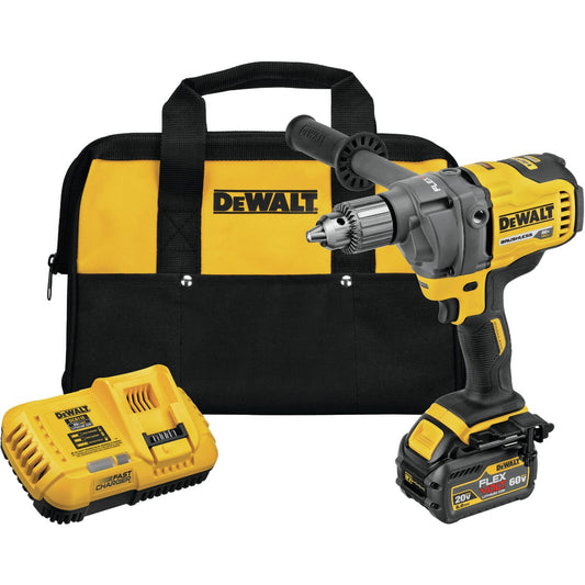 Dewalt 60 Volt MAX Lithium-Ion Brushless 1/2 In. Cordless Drill/Mixer Kit with E-Clutch System