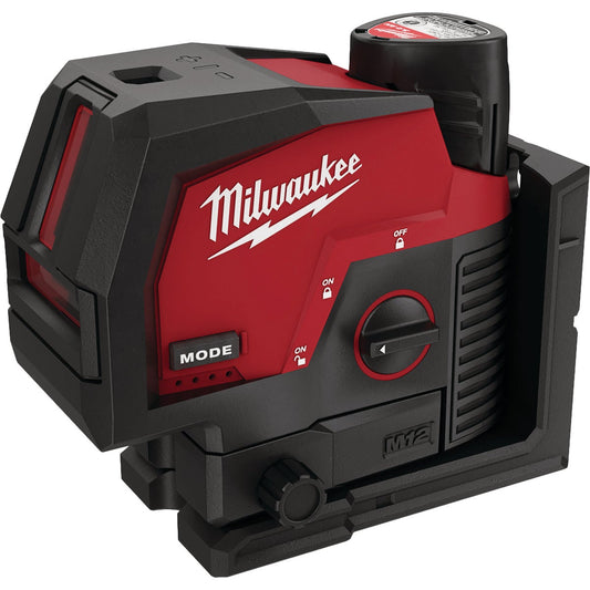 Milwaukee M12 Green Cross Line & Plumb Points Laser Kit