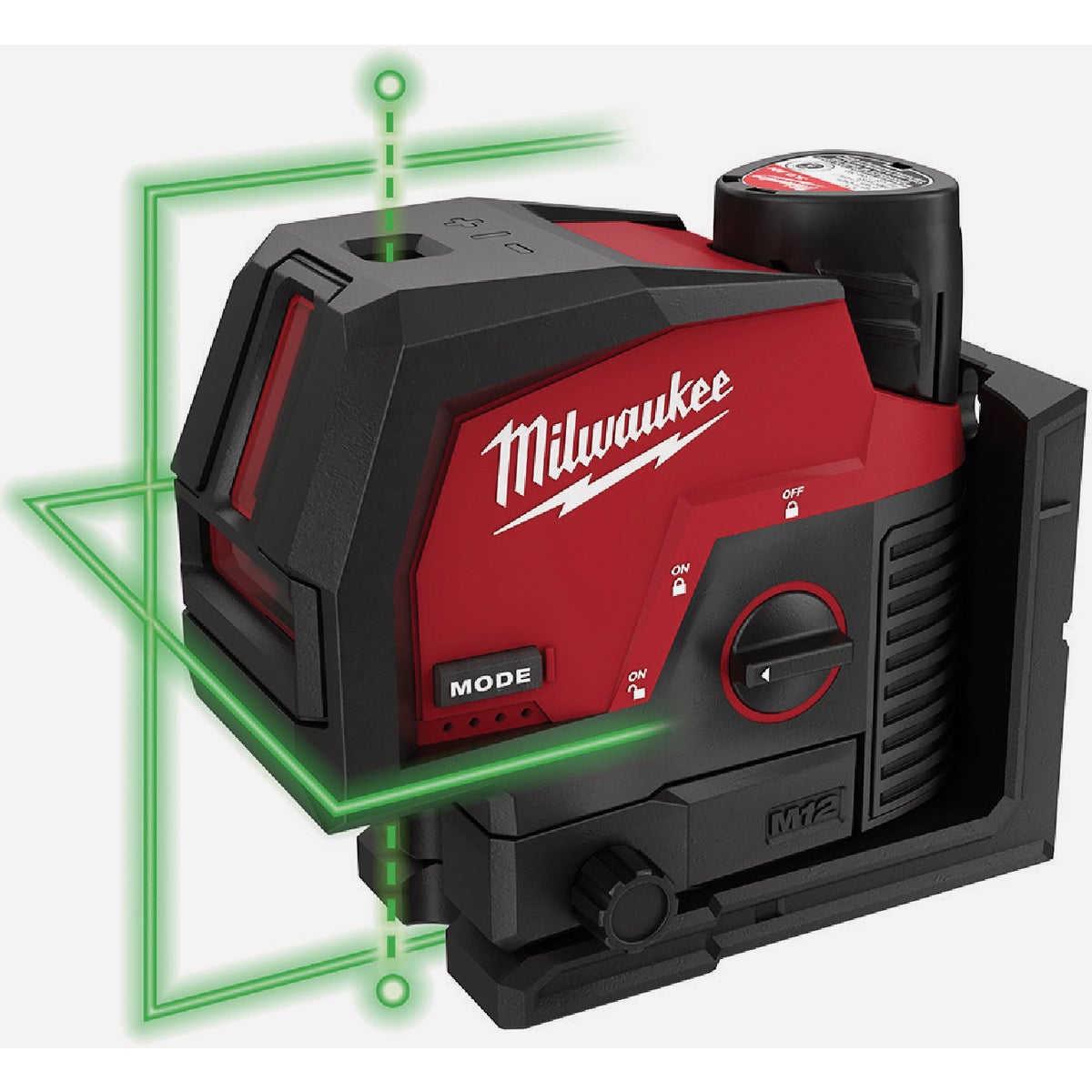 Milwaukee M12 Green Cross Line & Plumb Points Laser Kit