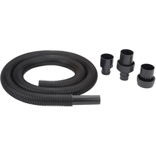 Shop Vac 1-1/2 In. x 8 Ft. Black Plastic Lock-On Vacuum Hose