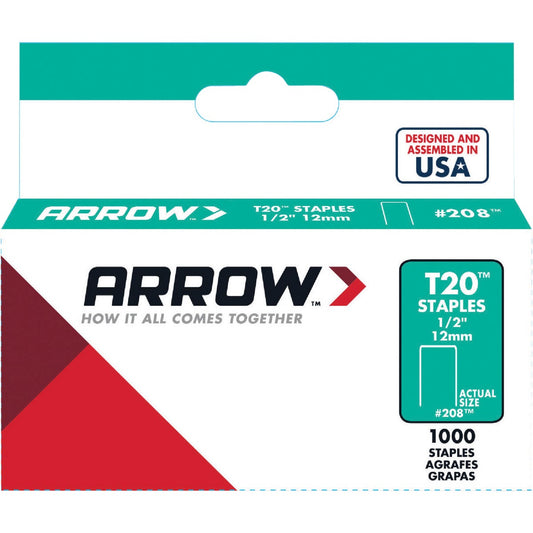 Arrow T20 Staple, 1/2 In. (1000-Pack)