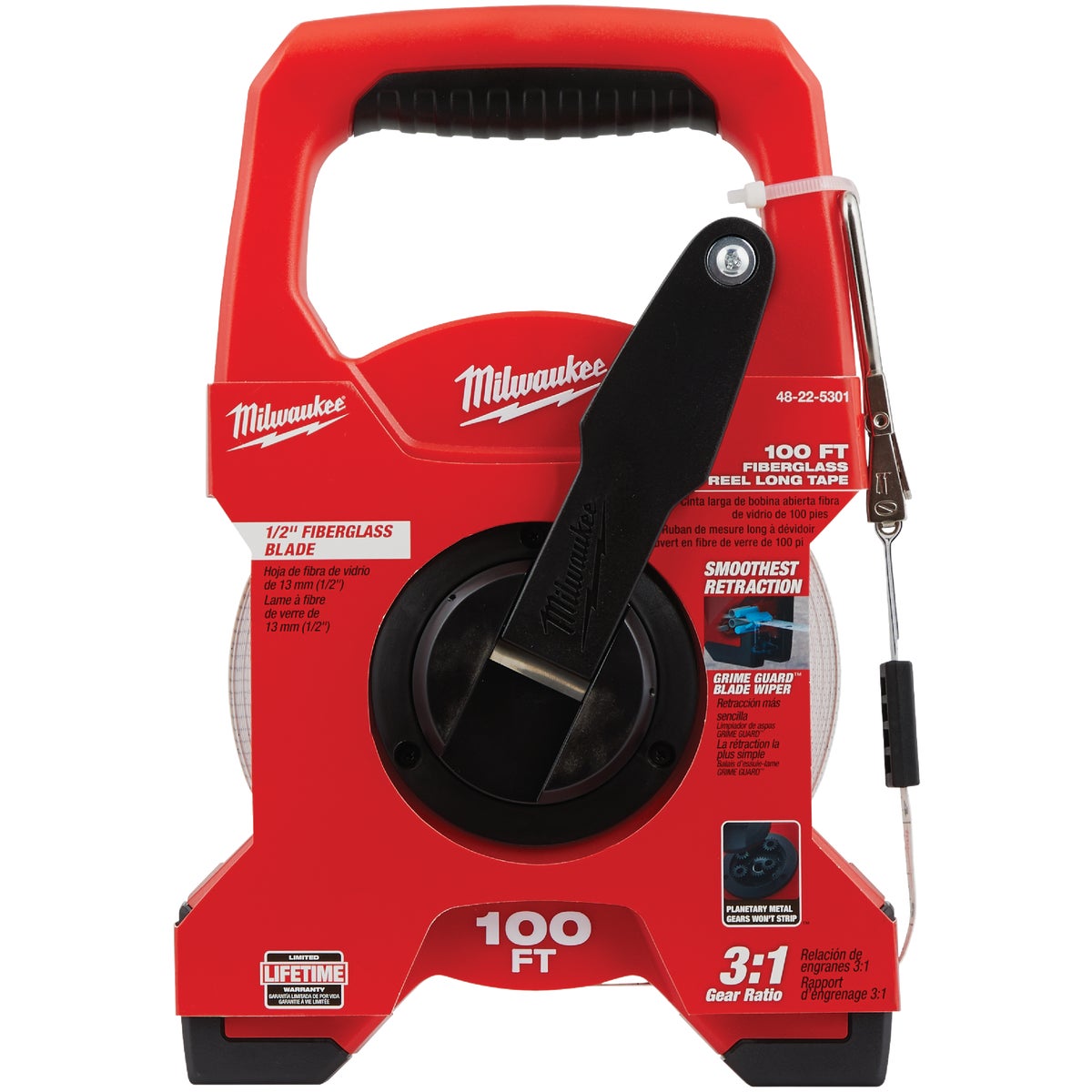 Milwaukee 100 Ft. Fiberglass Open Reel Tape