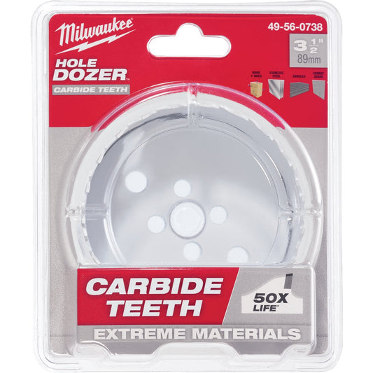 Milwaukee HOLE DOZER 3-1/2 In. Hole Saw with Carbide Teeth