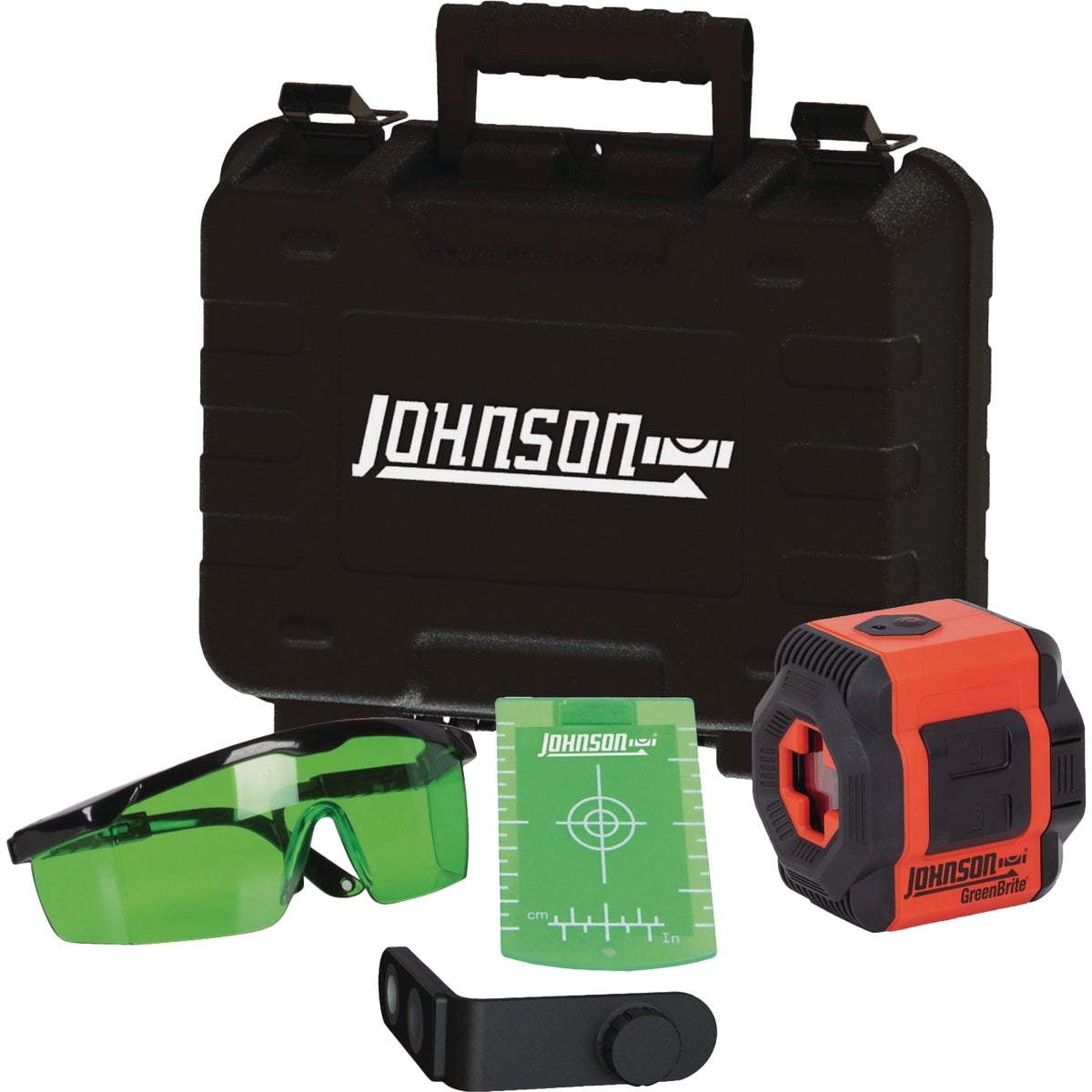 Johnson Level Self-Leveling Cross-Line Laser Kit with GreenBrite Technology