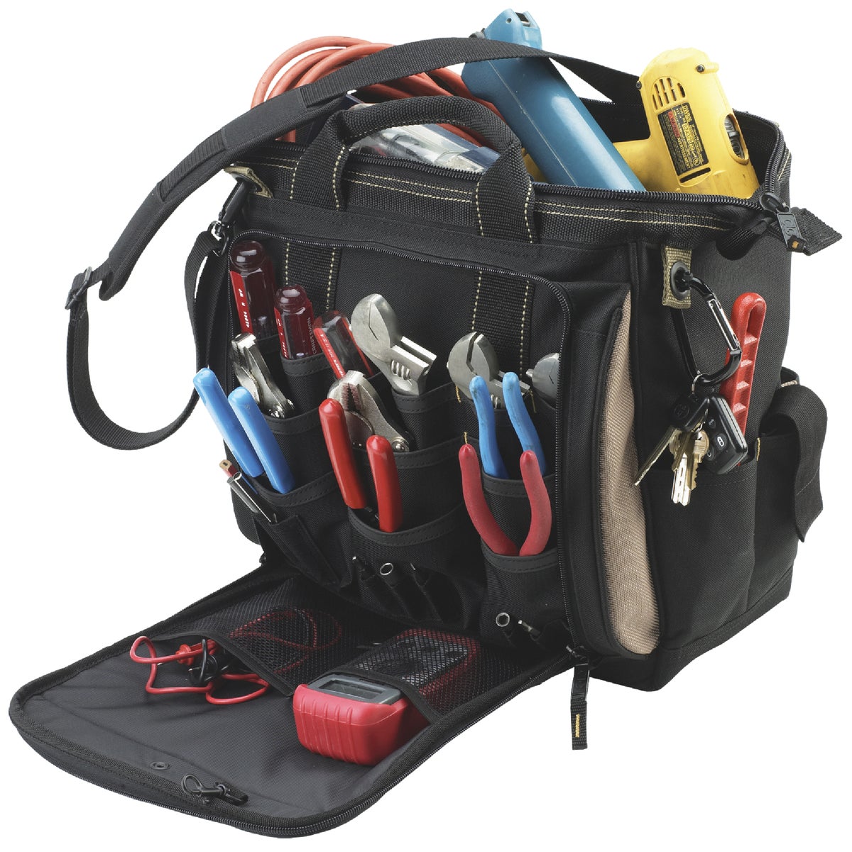 CLC 33-Pocket 13 In. Multi-Compartment Tool Bag