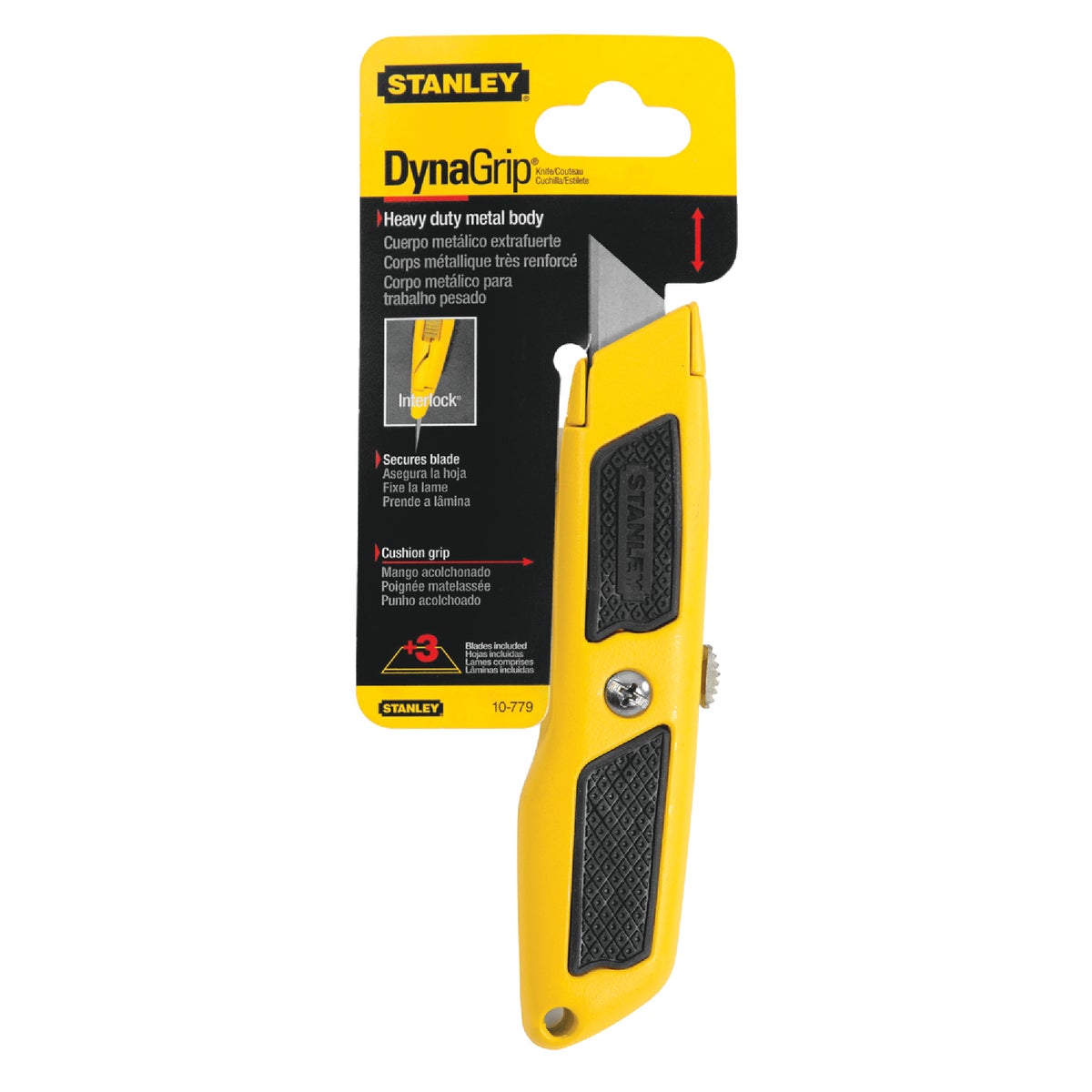 Stanley Dynagrip Retractable Straight Utility Knife