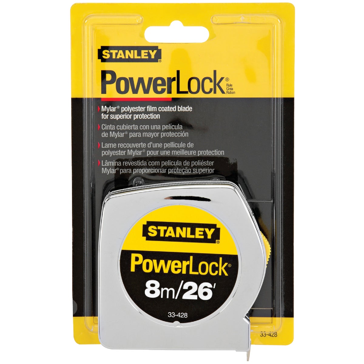 Stanley PowerLock 8m/25 Ft. Classic Tape Measure