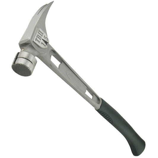 Stiletto Ti-Bone III 15 Oz. Milled-Face Framing Hammer with Curved Titanium Handle