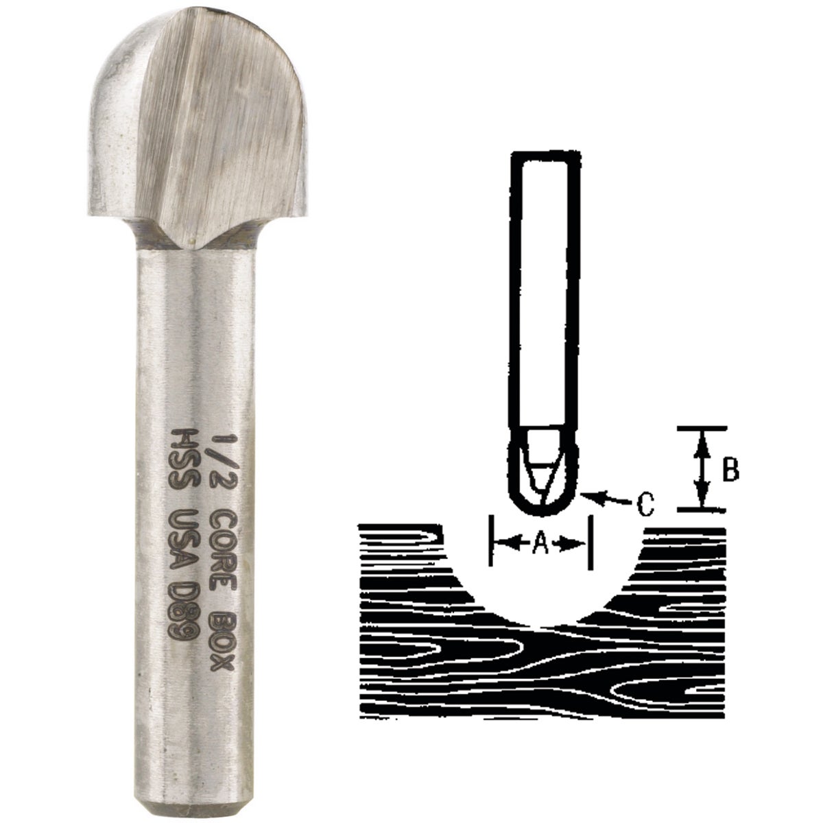 Vermont American Carbide 3/8 In. Corebox Bit