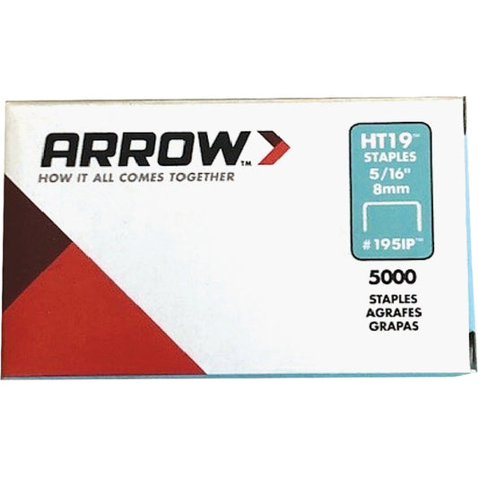 Arrow HT19 Hammer Tacker Staple, 5/16 In. (5000-Pack)