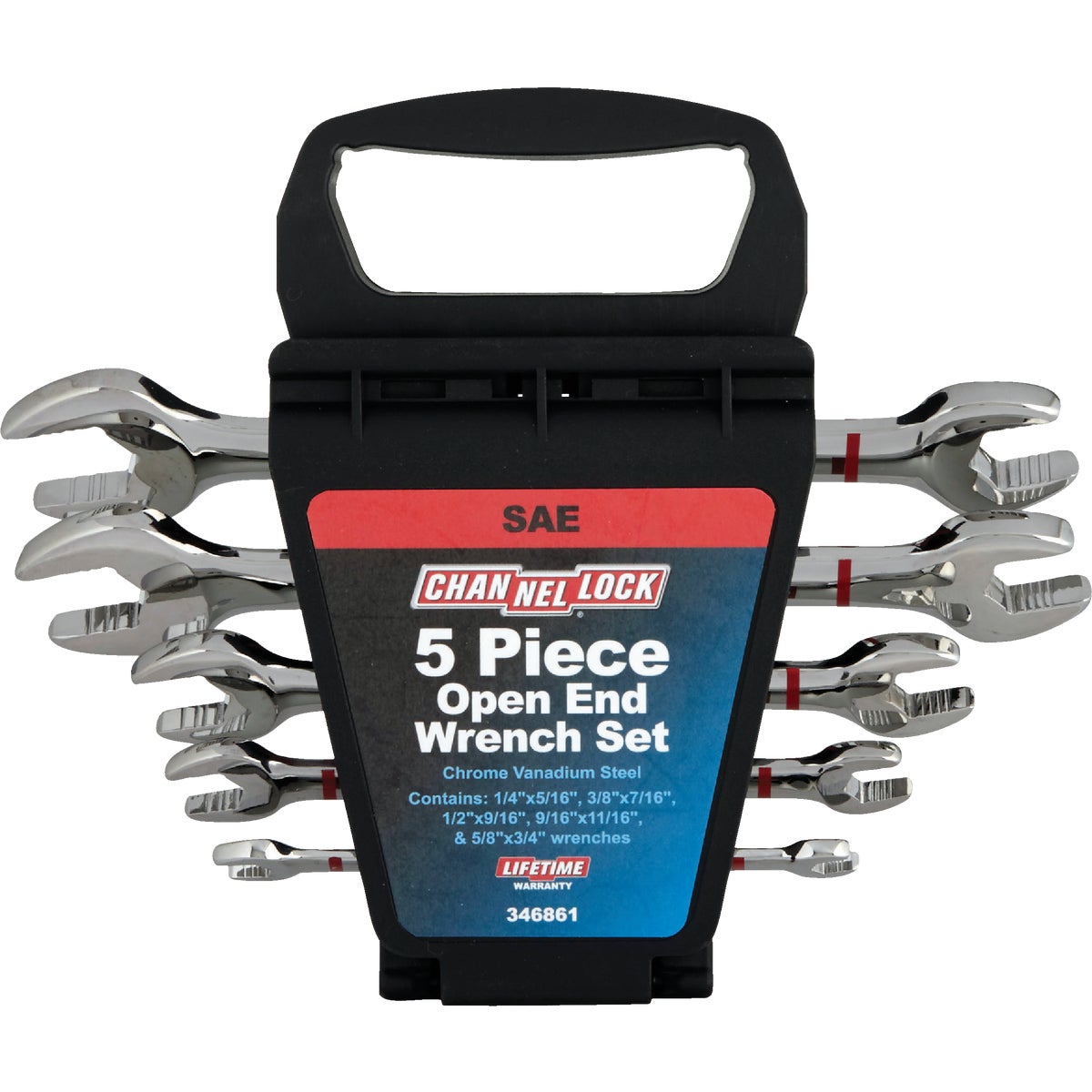 Channellock Standard Open End Wrench Set (5-Piece)