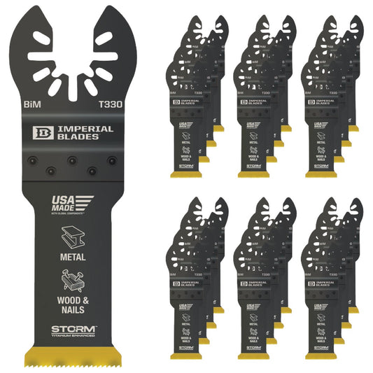 Imperial Blades ONE FIT 1-1/4 In. Titanium STORM Wood/Metal Oscillating Blade (25-Pack)