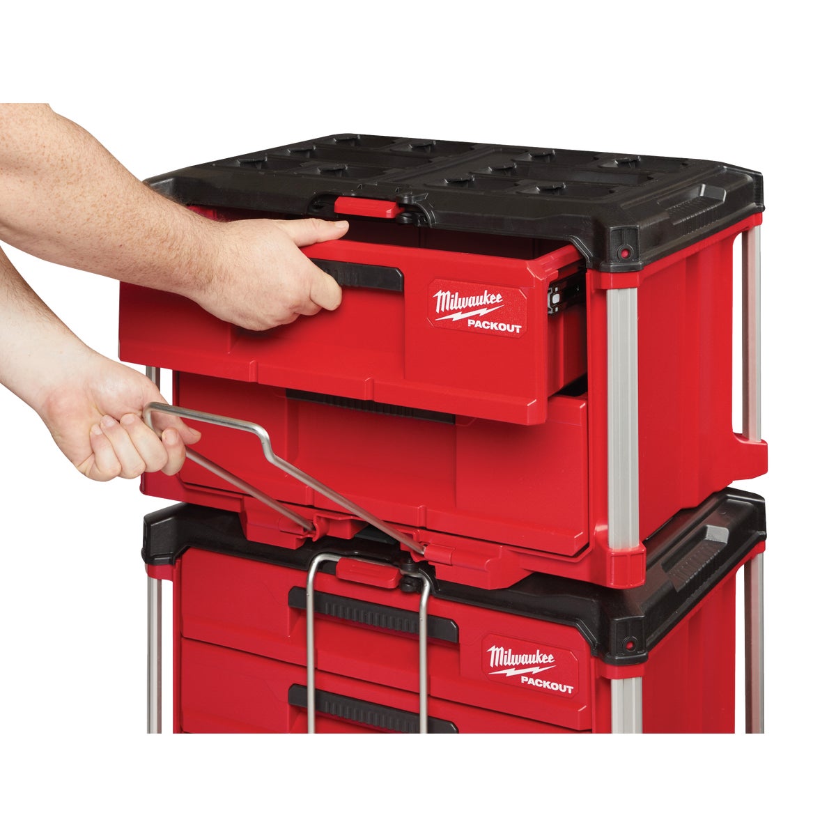 Milwaukee PACKOUT 2-Drawer Toolbox, 50 Lb. Capacity