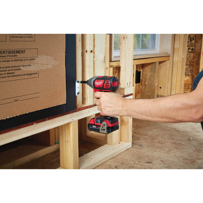 Milwaukee M18 18 Volt Lithium-Ion 2-Speed 1/4 In. Hex Cordless Impact Driver Kit (with 2 Compact Batteries)