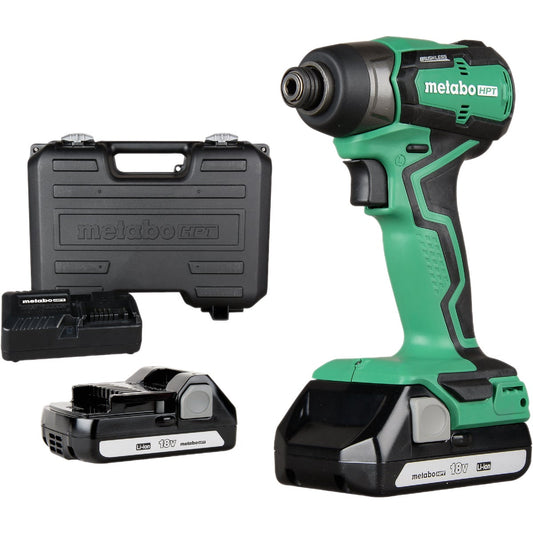 Metabo 18V Lithium-Ion 1/4 In. Hex Sub-Compact Cordless Impact Driver