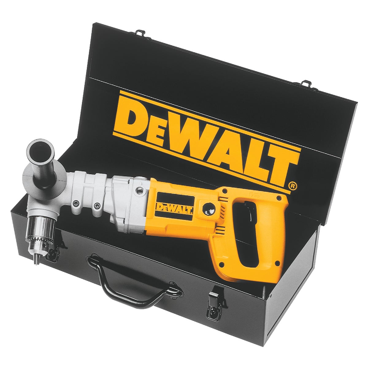 DeWalt 1/2 In. 7-Amp Keyed Electric Angle Drill with Case