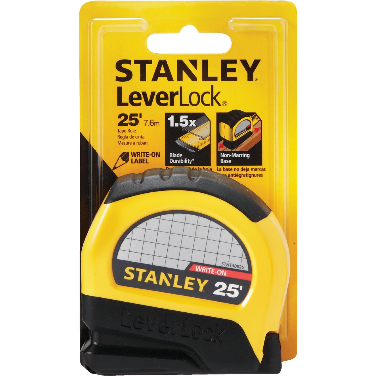 Stanley LeverLock 25 Ft. Tape Measure