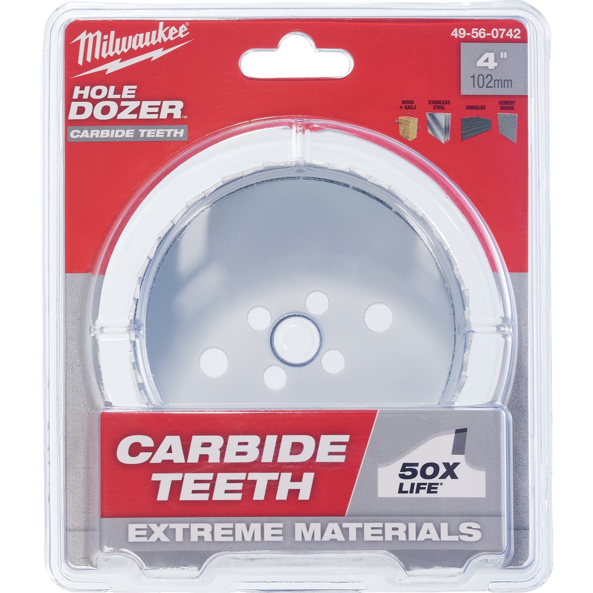 Milwaukee HOLE DOZER 4 In. Hole Saw with Carbide Teeth