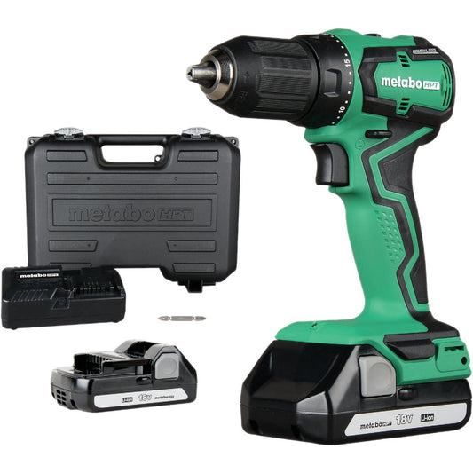 Metabo 18V Lithium-Ion 1/2 In. Sub-Compact Cordless Drill Kit