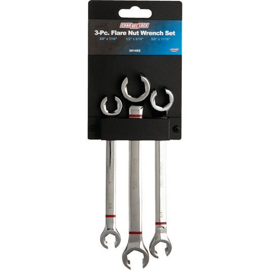 Channellock Standard 6-Point Flare Nut Wrench Set (3-Piece)