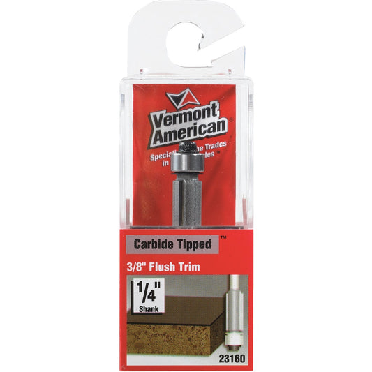 Vermont American Carbide Tip 3/8 In. x 9/16 In. Flush Trim Bit