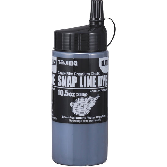 Tajima 10-1/2 Oz. Black Snap-Line Dye Chalk Line Chalk