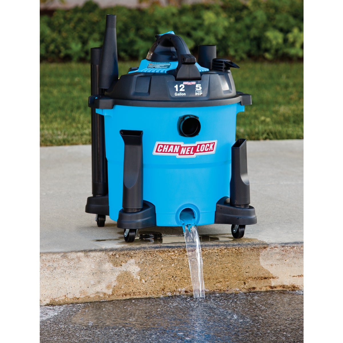 Channellock 12 Gal. 5.0-Peak HP Wet/Dry Vacuum with Blower