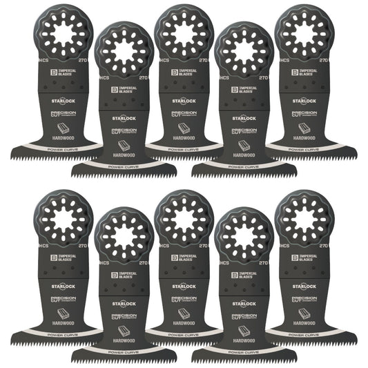 Imperial Blades Starlock 2-1/2 In. High Carbon Steel Japanese Tooth Power Curve Oscillating Blade (10-Pack)