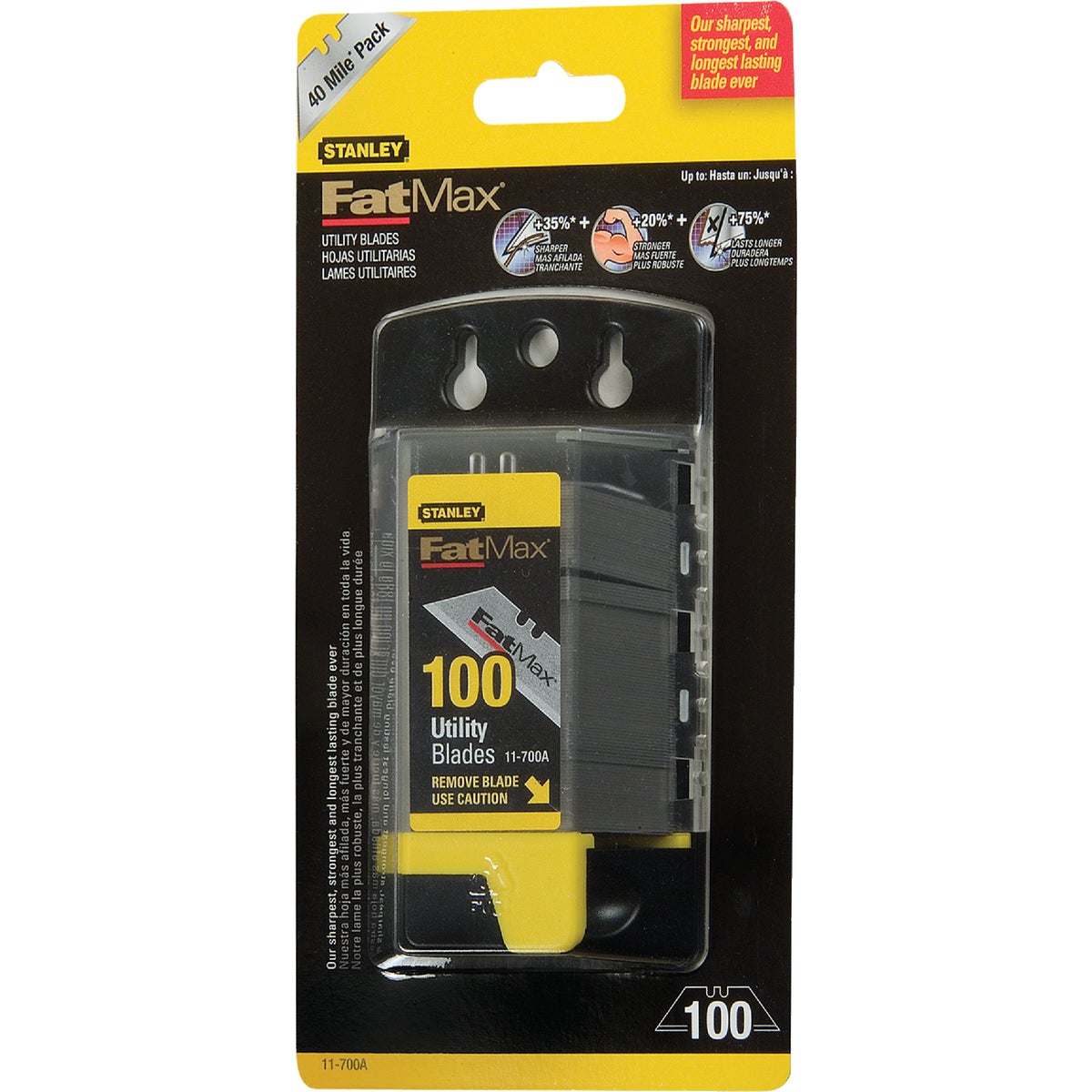 Stanley FatMax 2-Point 2-7/16 In. Utility Knife Blade (100-Pack)