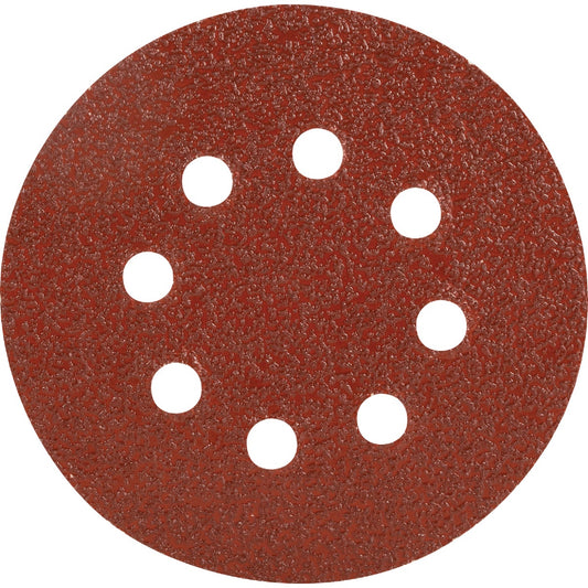 Do it Best 5 In. 40-Grit 8-Hole Pattern Vented Sanding Disc with Hook & Loop Backing (50-Pack)