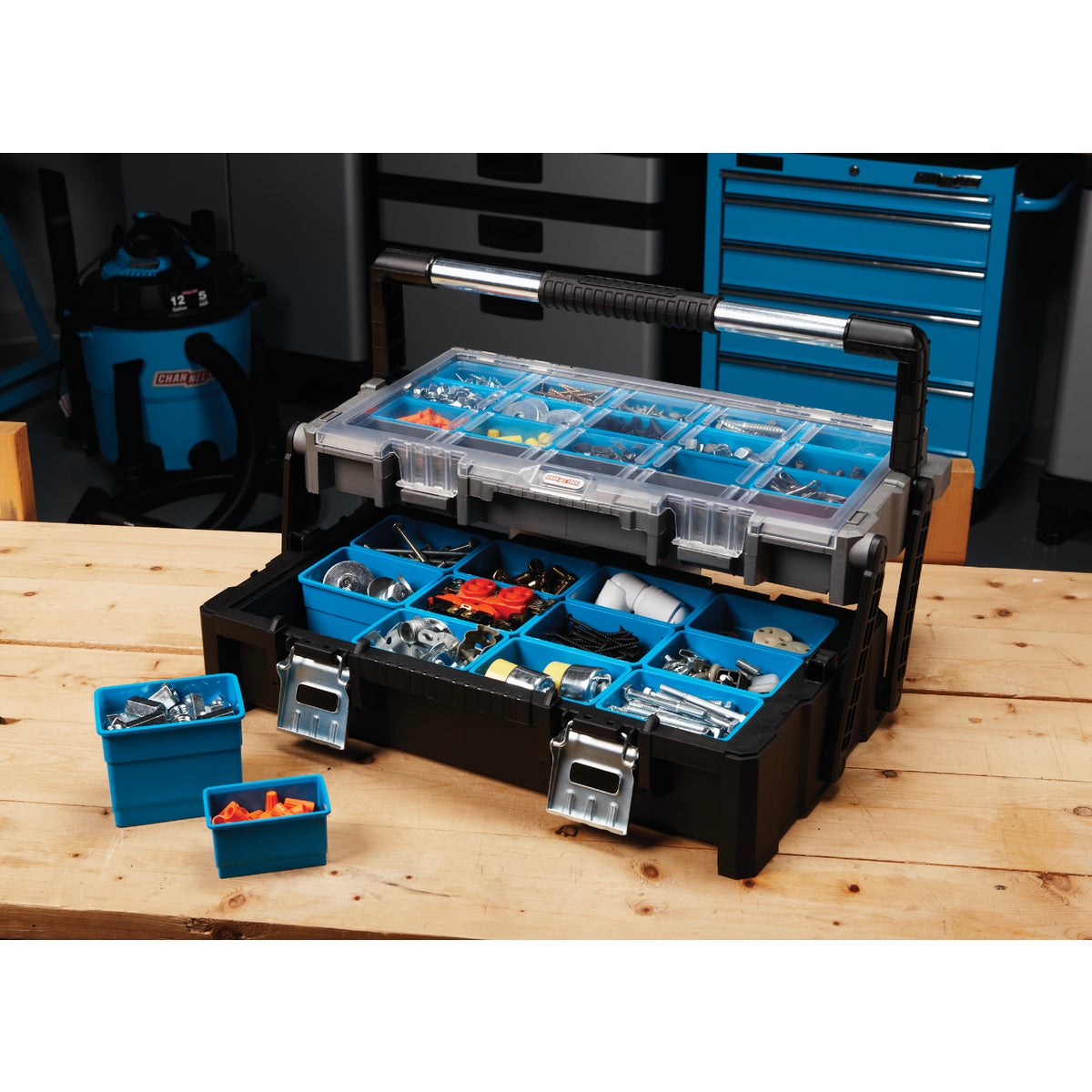 Channellock 22.5 In. Cantilever Parts Organizer Storage Box