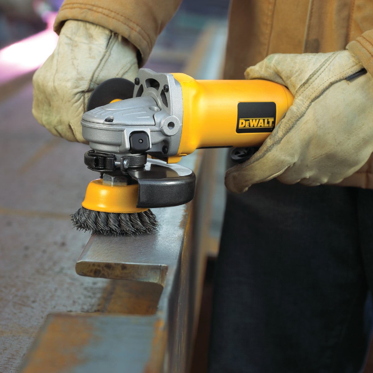 DeWalt 3 In. Knotted 0.020 In. Angle Grinder Wire Brush