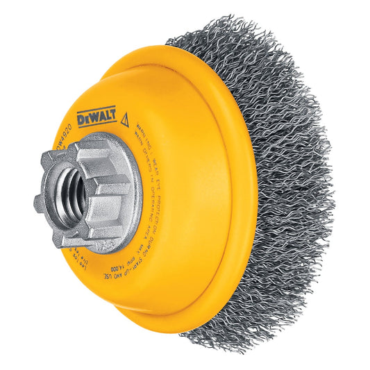 DeWalt 3 In. Crimped 0.014 In. Angle Grinder Wire Brush