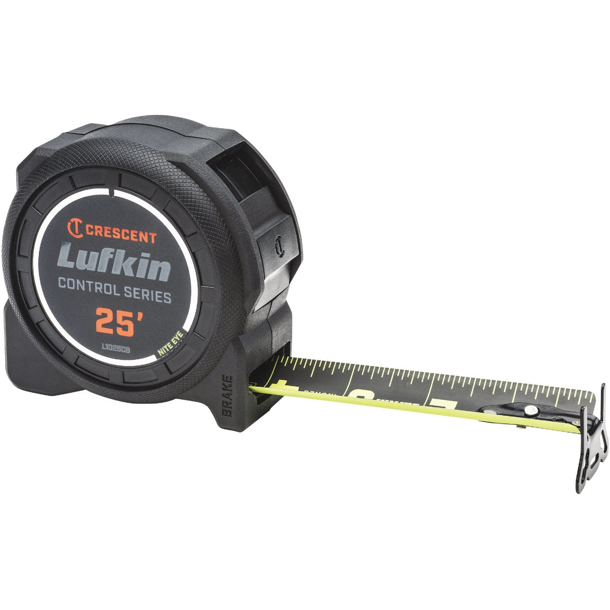 Crescent Lufkin Command Control Series 1-3/16 In. x 25 Ft. Tape Measure with Black Blade