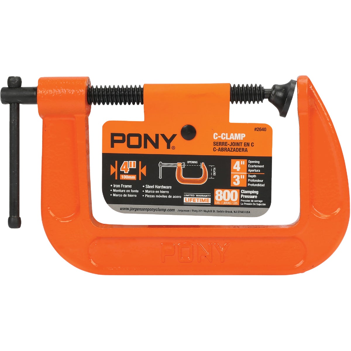 Pony 4 In. Light-Duty C-Clamp