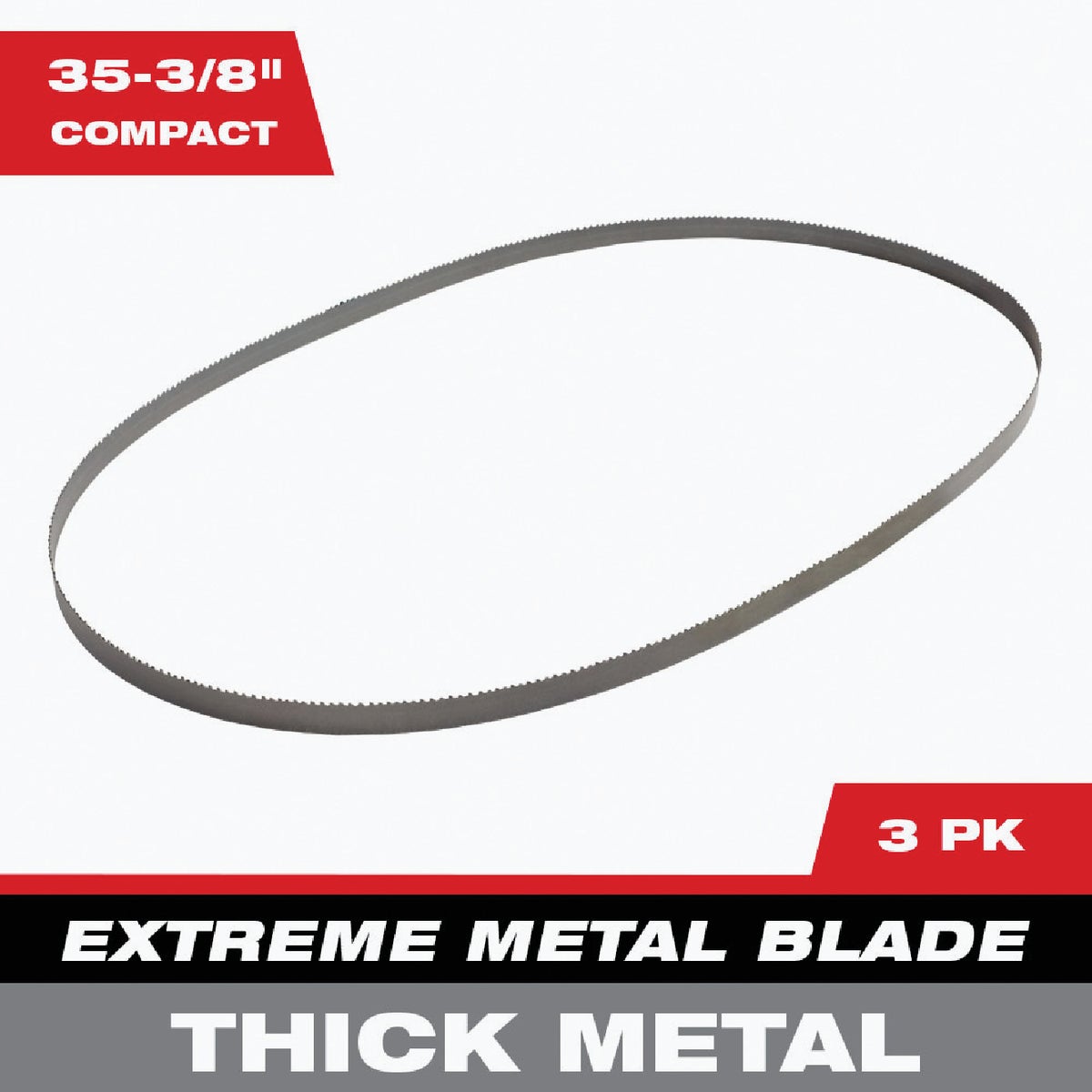 Milwaukee 35-3/8 In. 8/10 TPI Extreme Metal Band Saw Blade (3-Pack)