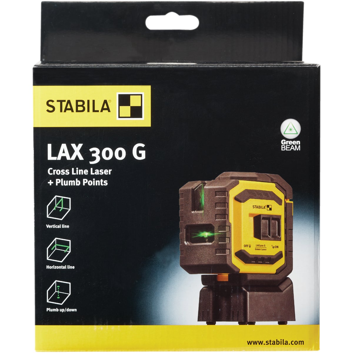 Stabila Green Cross Line & Plumb Points Laser Level